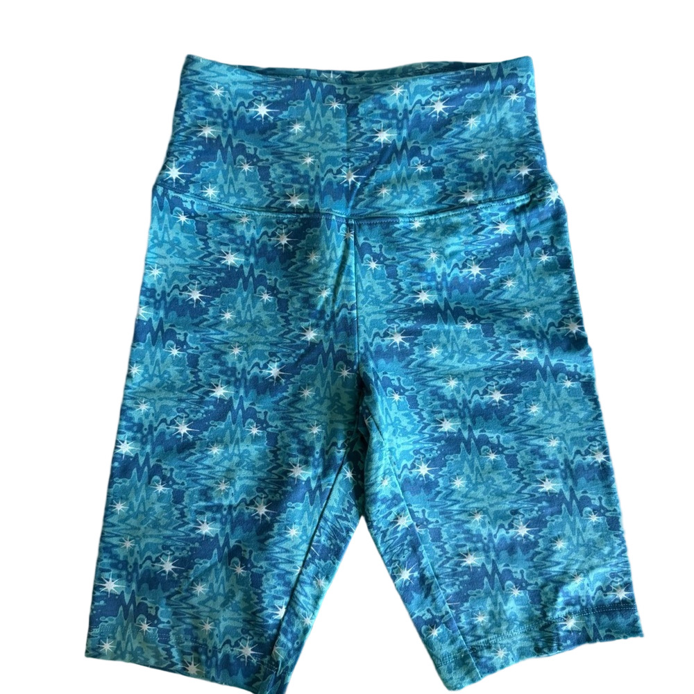 NOBO Women's Blue Patterned Bike Shorts Women’s XS